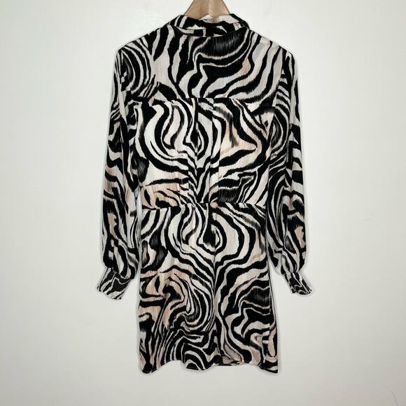 Anthropologie Black and White Zebra Print Dress - Picture 10 of 13